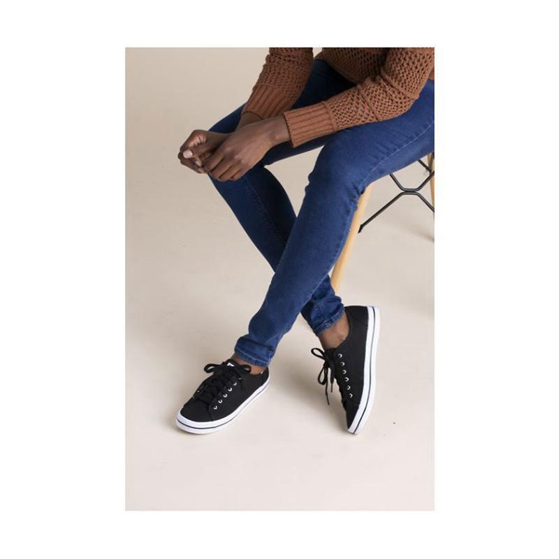 Keds Kickstart Lace Ups Kadın Siyah | NWBYJ-0238